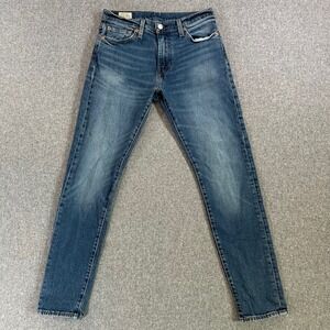 Levi's Jeans Mens 30x32 512 Slim Taper Blue WaterLess Stretch Denim Premium